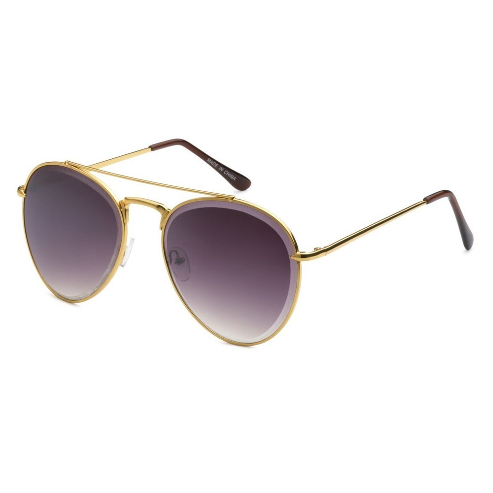 Sunglasses Fashion Classic Shades Pilot UV400 Gold Frame Black Lens Lentes Gafas